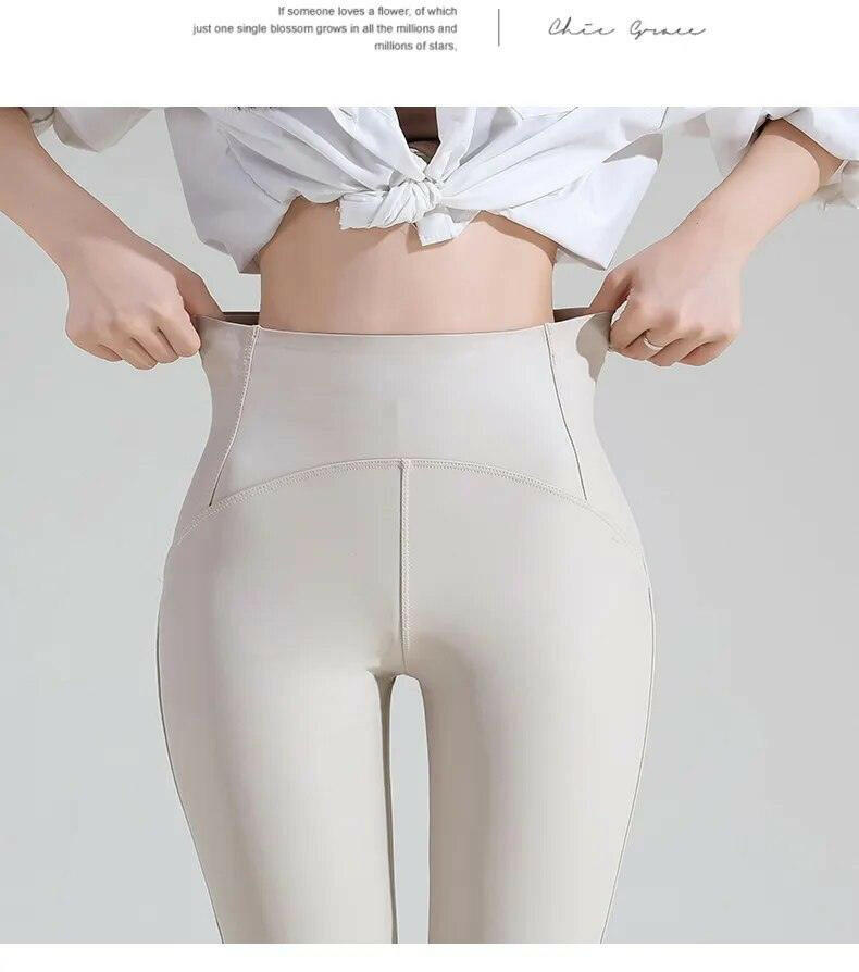 Faux Leather Flex Slimming Leggings