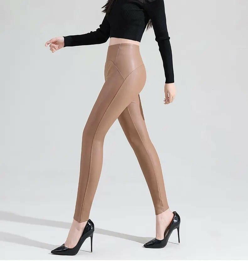 Faux Leather Flex Slimming Leggings