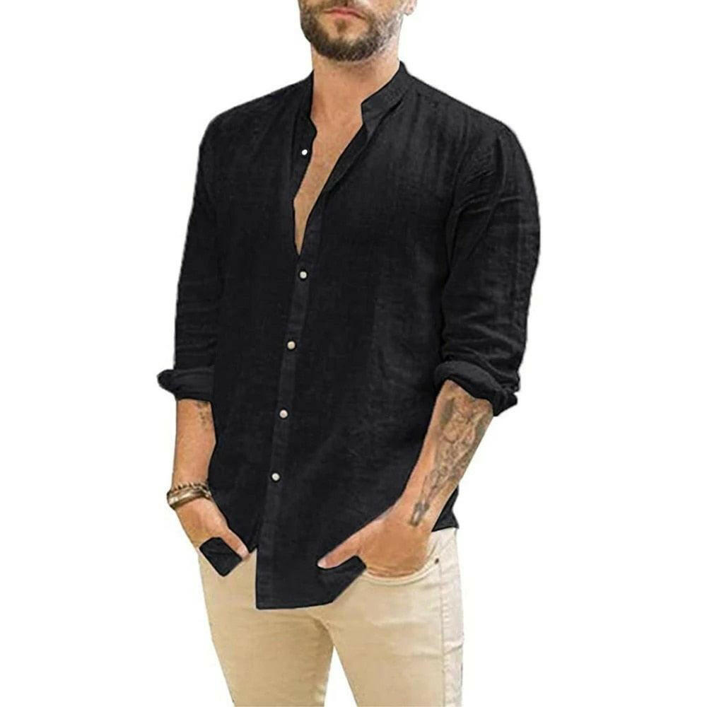 Men’s Summer Weight Shirt (Cotton Linen) | On sale | Cotton