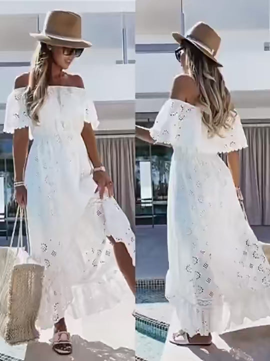 Women's Cotton Boho Chic Maxi Dress