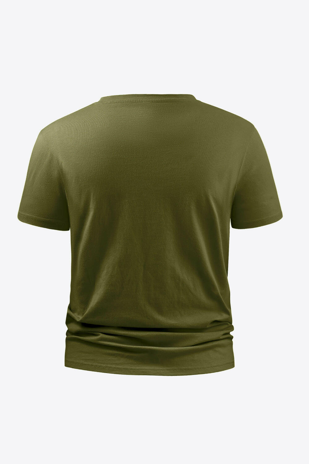 Round Neck Short Sleeve Cotton T-Shirt 