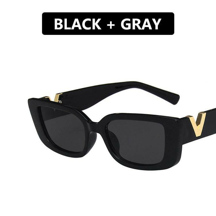 Retro Rectangle Sunglasses 