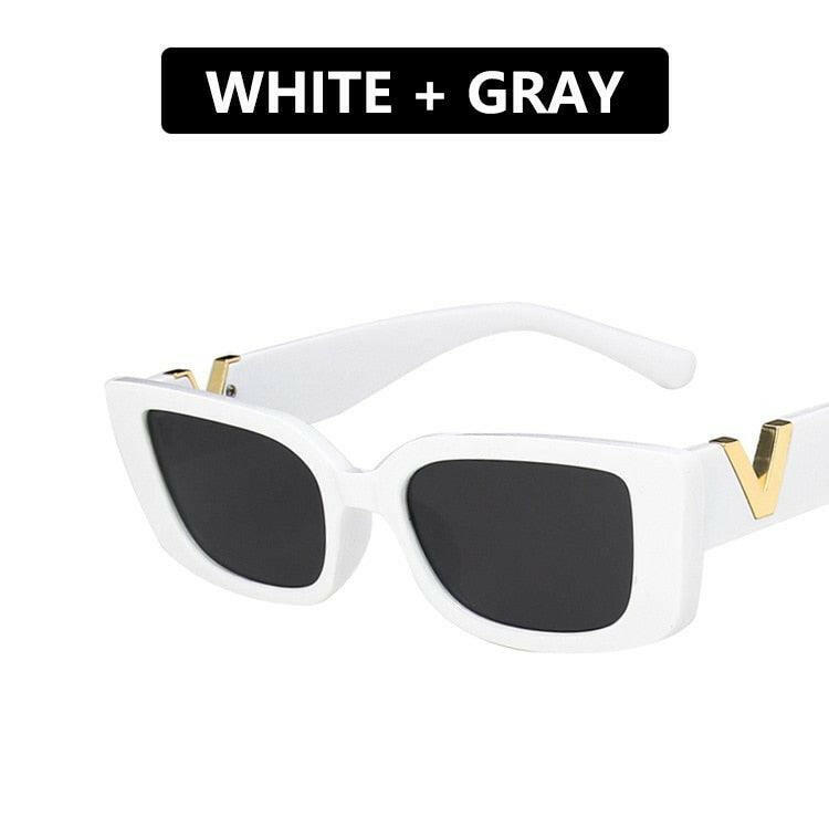 Retro Rectangle Sunglasses 