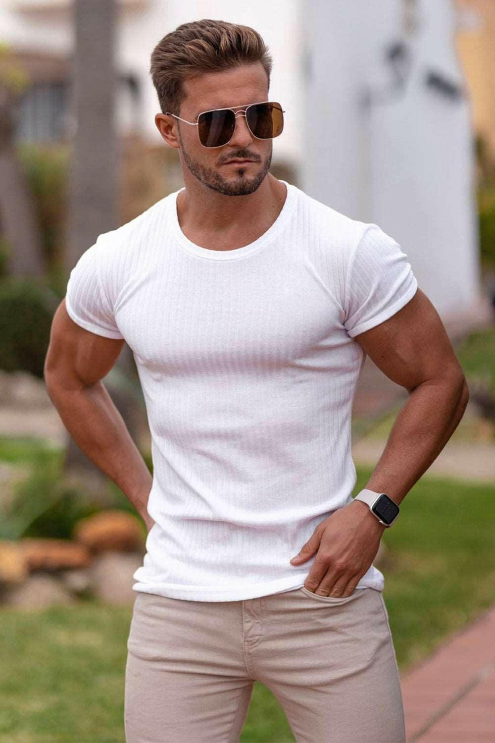 Round Neck Short Sleeve T-Shirt 